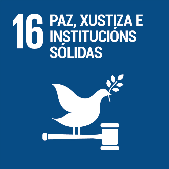 Obxectivo de desenvolvemento sostible 16 "paz, xustiza e institucións sólidas"