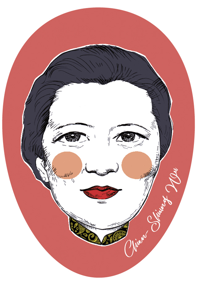 Ilustración de Chien-Shiung Wu realizada por Marta Riera