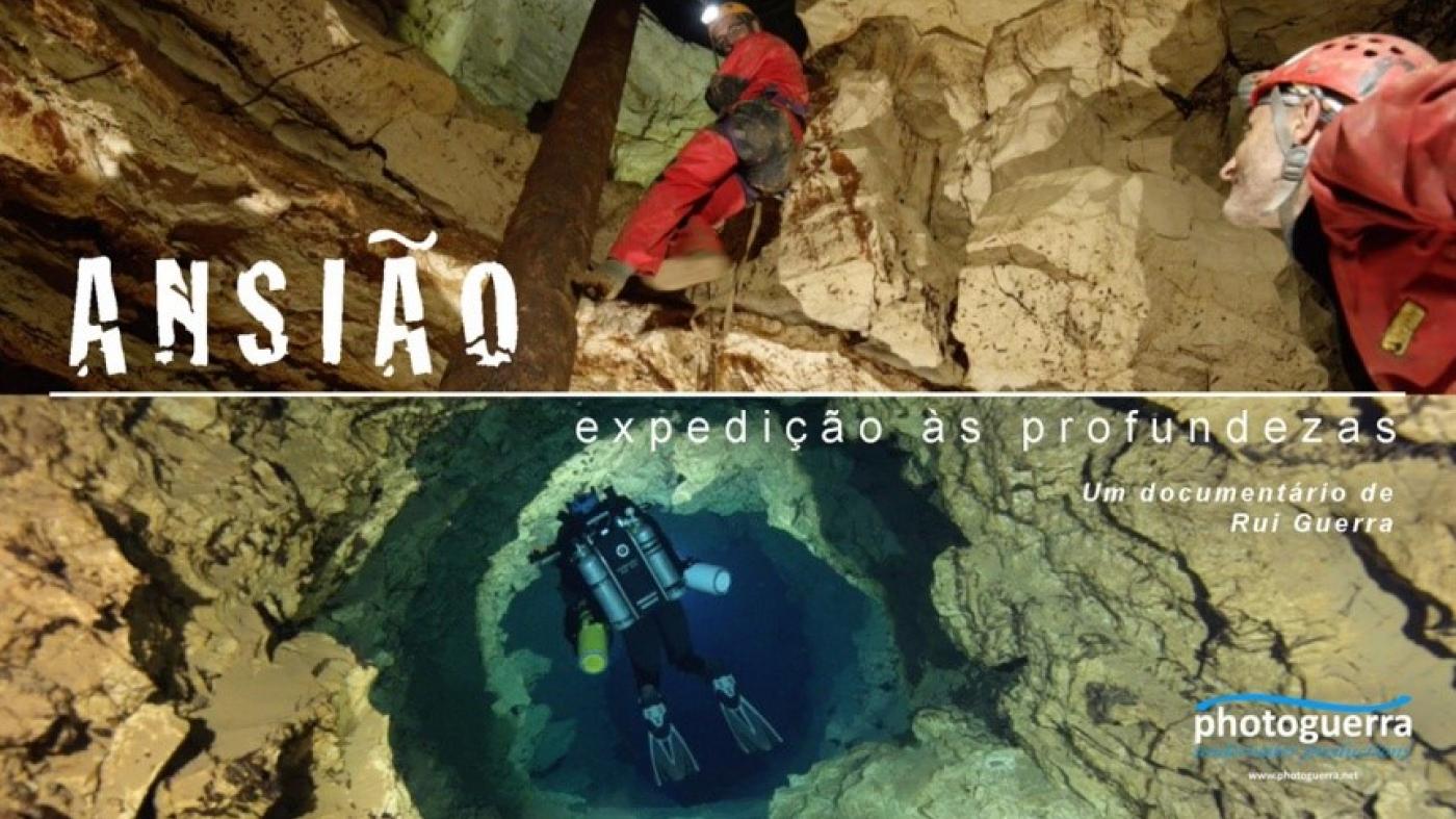 Cartel de 'Ansião: Expedição às profundezas' do realizador portugués Rui Guerra 
