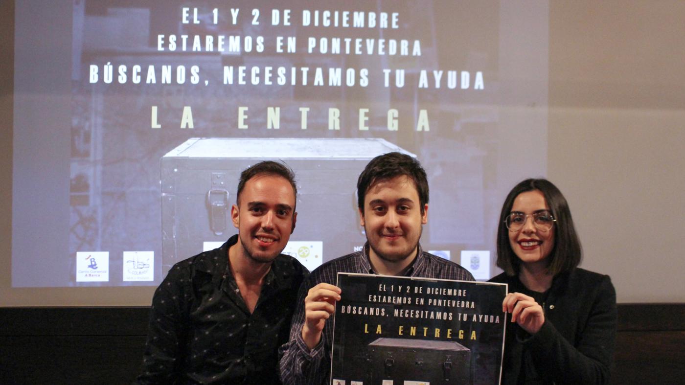 Fabián Gómez, Alexandre Novo e Sara González 
