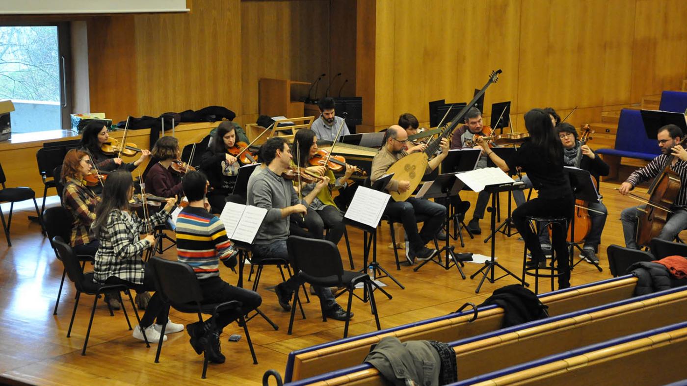 A Orquestra Barroca Vigo 430 abre as portas dos seus ensaios á comunidade universitaria