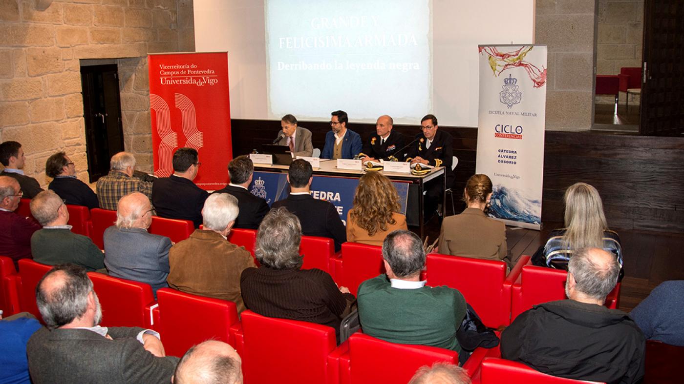 A Cátedra Álvarez Ossorio achégase a Pontevedra para abordar a historia da Armada Invencible