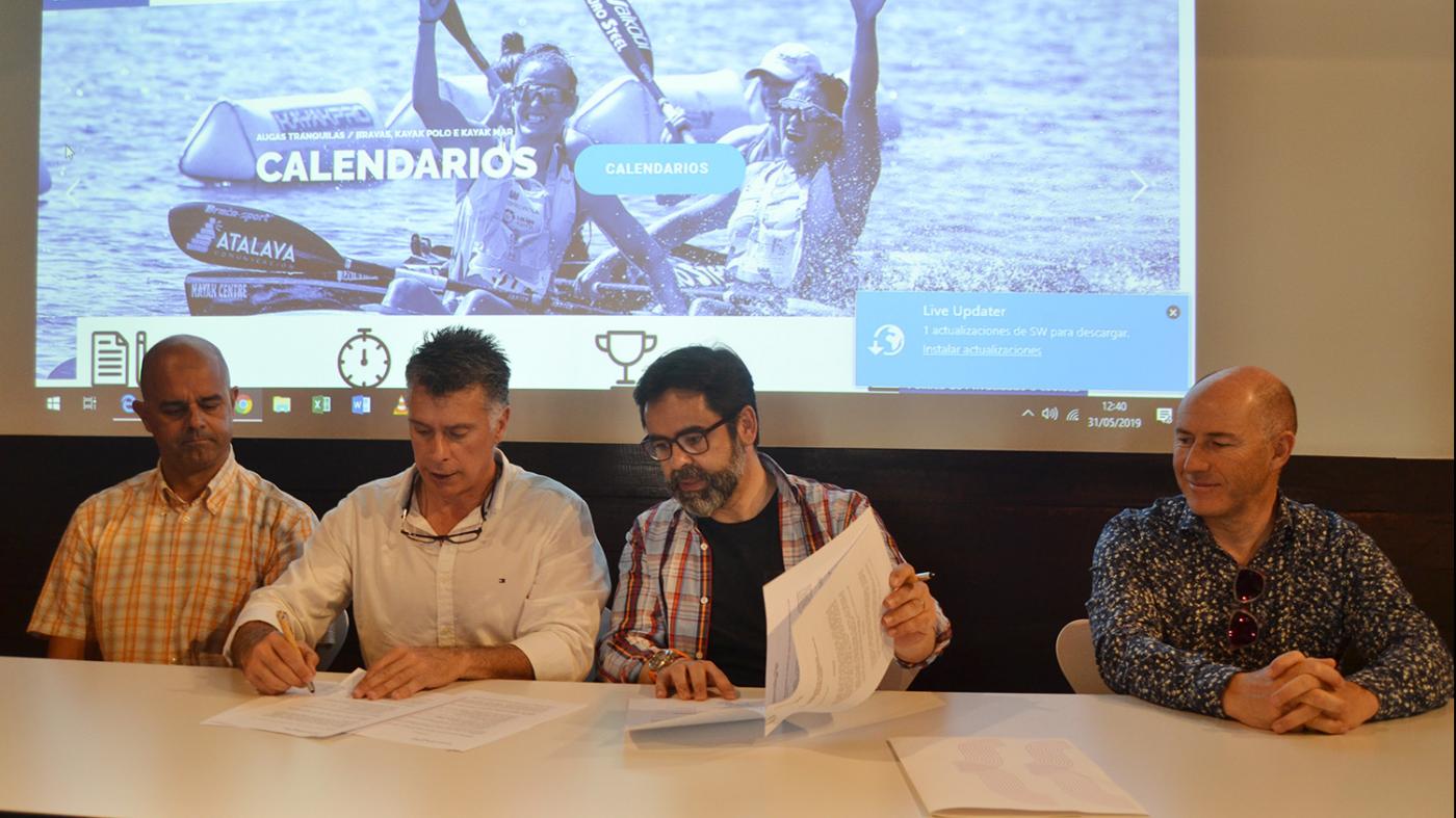 Universidade e Federación Galega de Piragüismo estreitan vías de colaboración