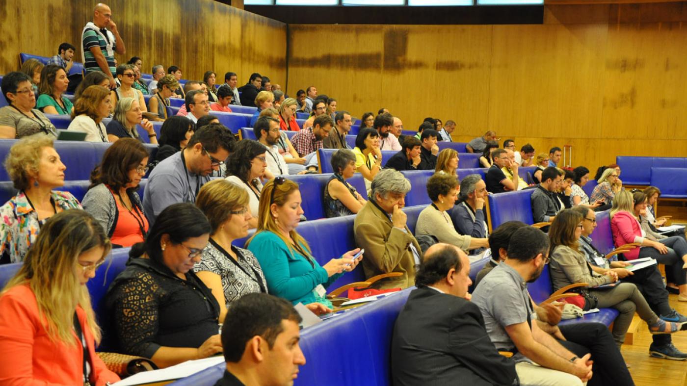 Docentes participando nun congreso celebrado na Universidade de Vigo 