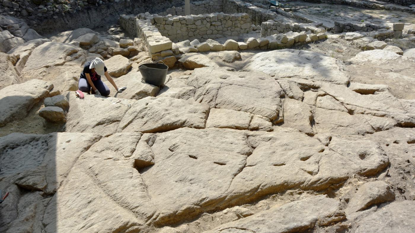 Descuberto un posible lagar de viño no xacemento romano de Armea
