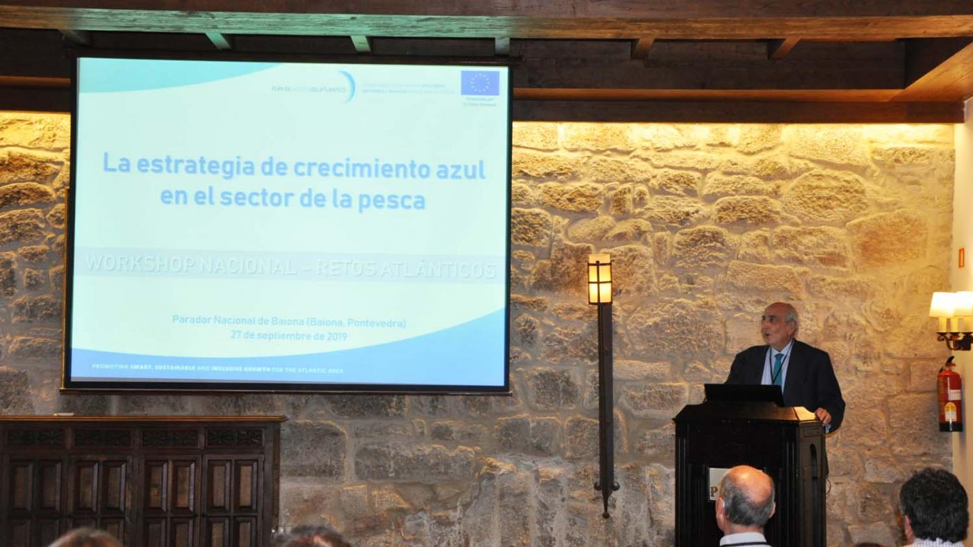 José María Solano, representante do Ministerio de Agricultura, Pesca y Alimentación durante a súa exposición 
