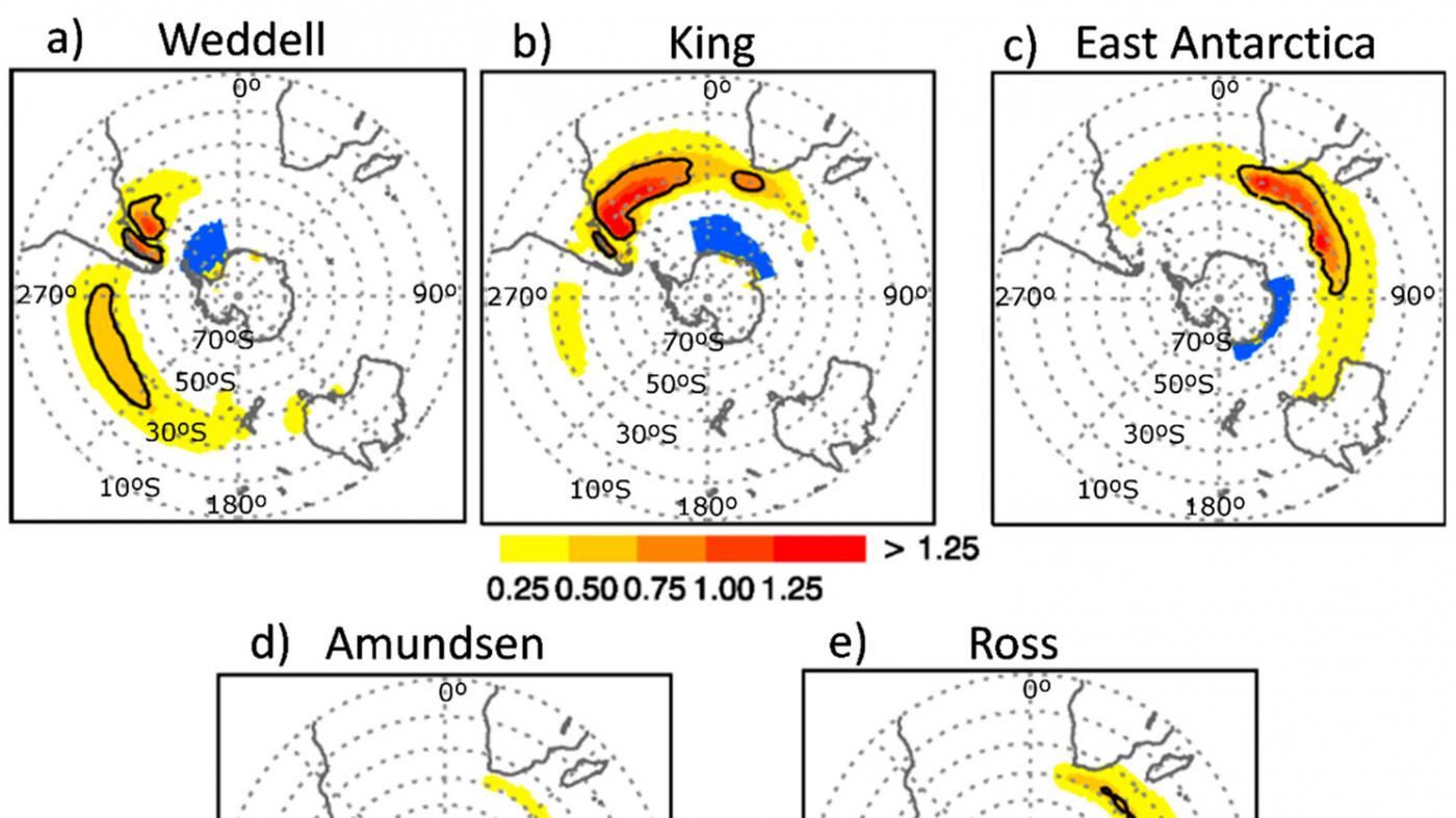 Un estudo afonda na relación entre a humidade transportada e a concentración de xeo mariño no océano Antártico