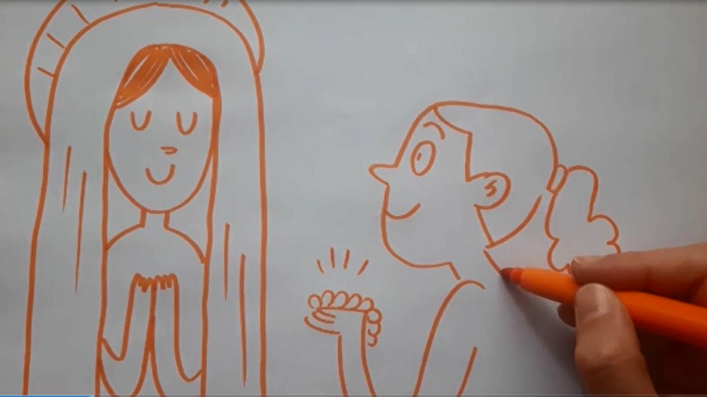 Un vídeo de animación do poema 'Miña santiña' homenaxea a Rosalía de Castro 