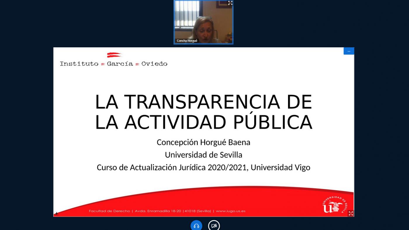 O Curso de Actualización Xurídica péchase cunha conferencia sobre transparencia na administración pública