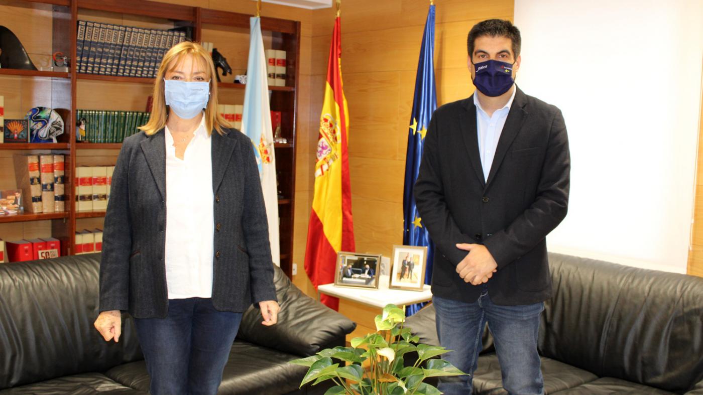 A vicerreitora do campus reúnese co delegado territorial da Xunta en Ourense