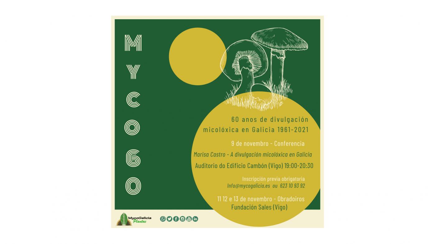 Conferencias e obradoiros para celebrar os 60 anos de divulgación micolóxica en Galicia