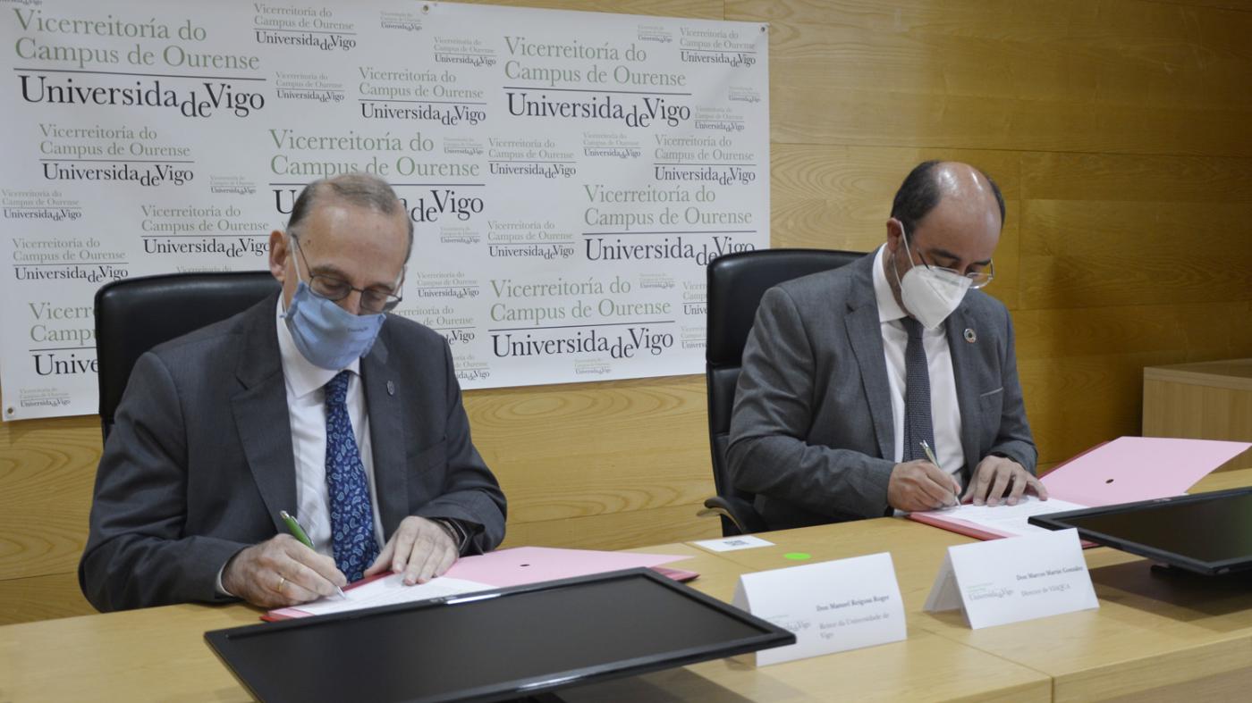 A Universidade renova a súa colaboración coa empresa Viaqua para o impulso do Campus Auga