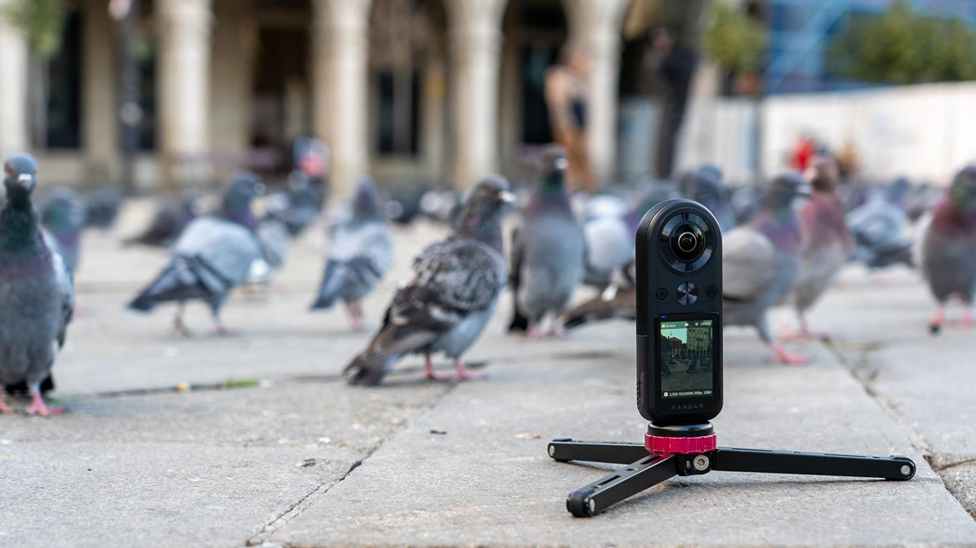 Estudantes e profesionais mergúllanse nas posibilidades do vídeo 360 nas rúas de Pontevedra