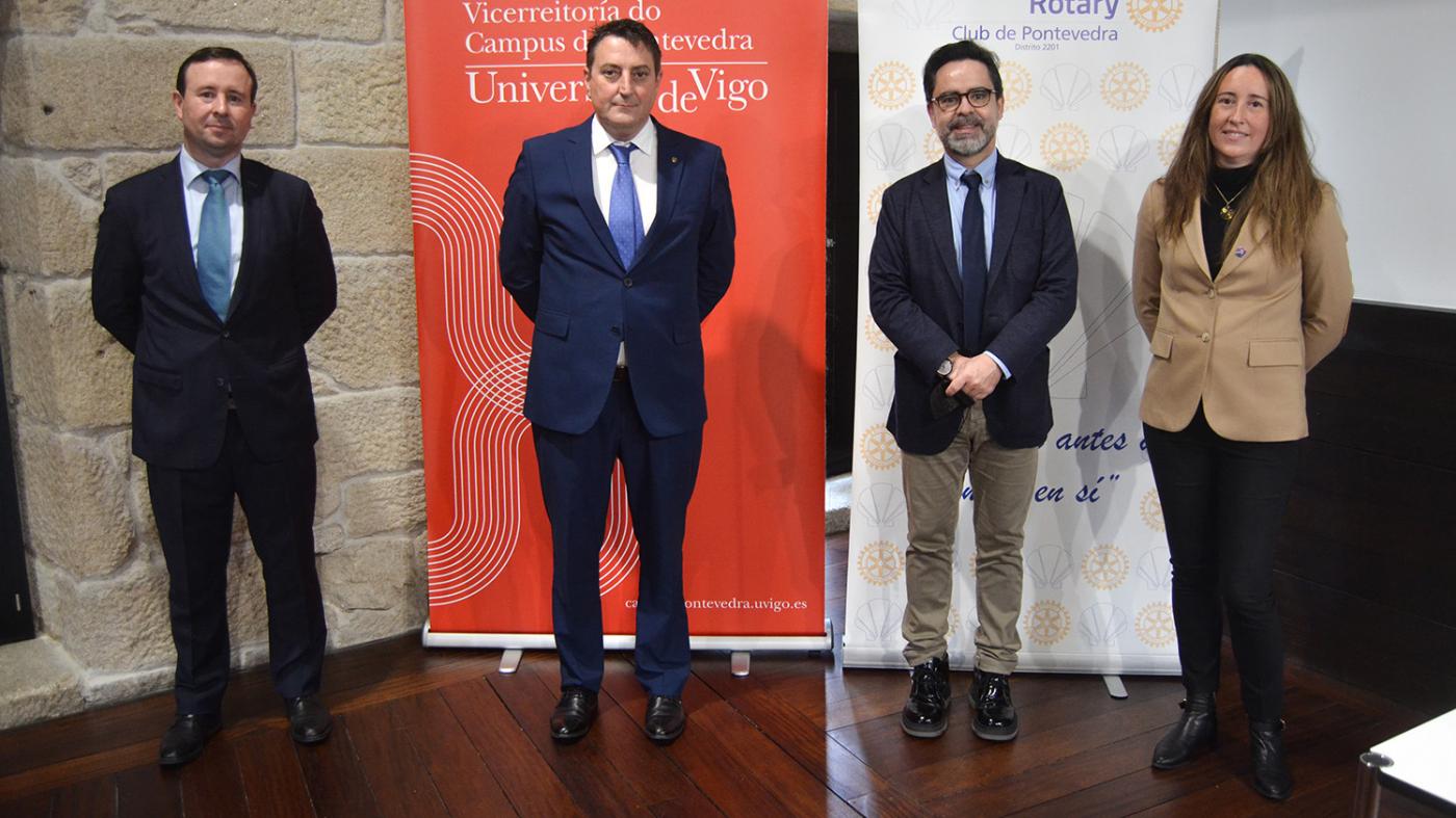 O Rotary Club recoñece o campus de Pontevedra como “un dos piares fundamentais da cidade” co premio ‘Servir 2022’