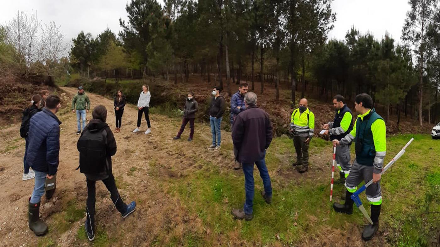 Representantes do instituto finés Metsäkeskus coñecen na EE Forestal os traballos para a elaboración do inventario forestal continuo de Galicia
