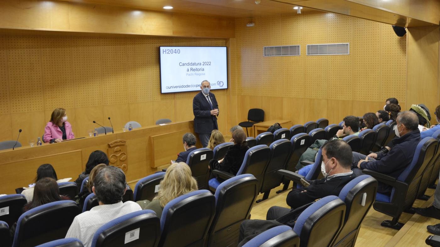 H2040 arranca a campaña electoral no campus de Ourense apostando por reforzar as súas titulacións e infraestruturas  