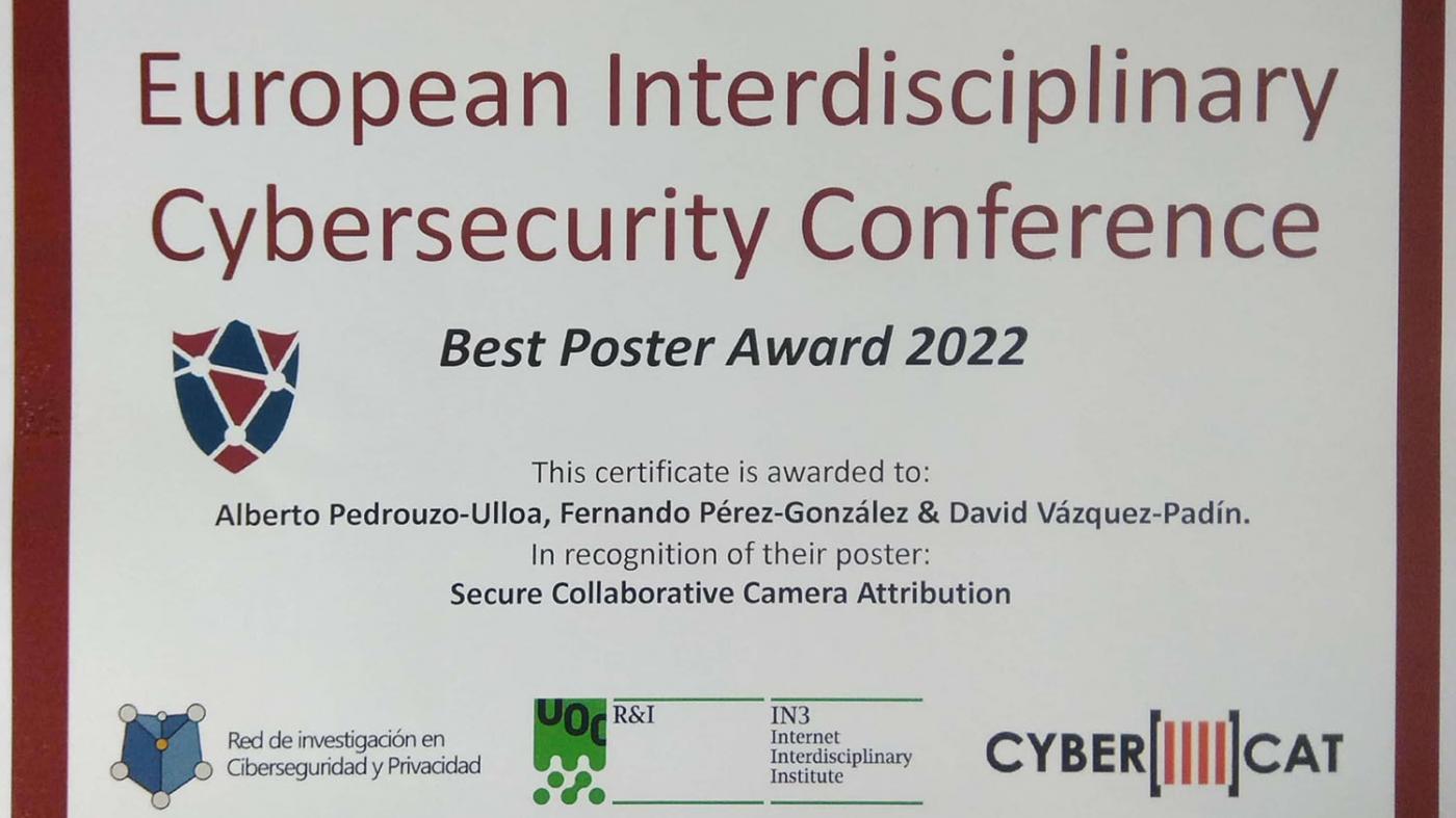 Premio europeo para un proxecto que axuda ás forzas de seguridade a xestionar grande cantidades de contido multimedia
