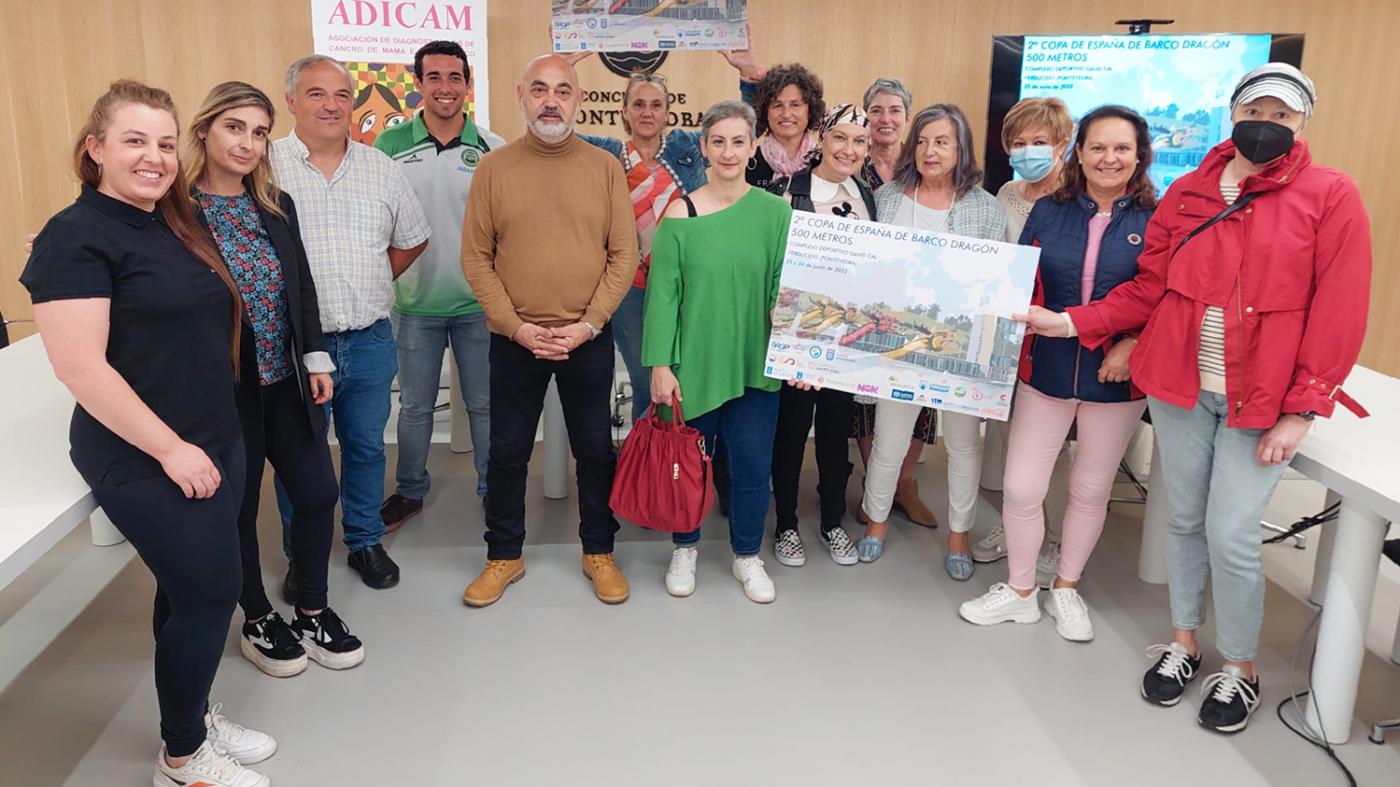 Fisioterapia colabora na primeira participación dun grupo de galegas diagnosticadas con cancro de mama na Copa de España de Barco Dragón