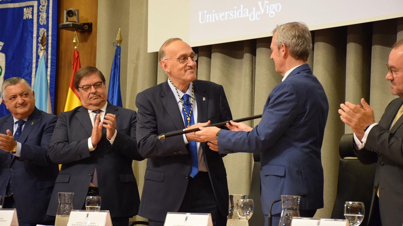 Acto de toma de posesión de Manuel Reigosa como reitor da Universidade de Vigo 