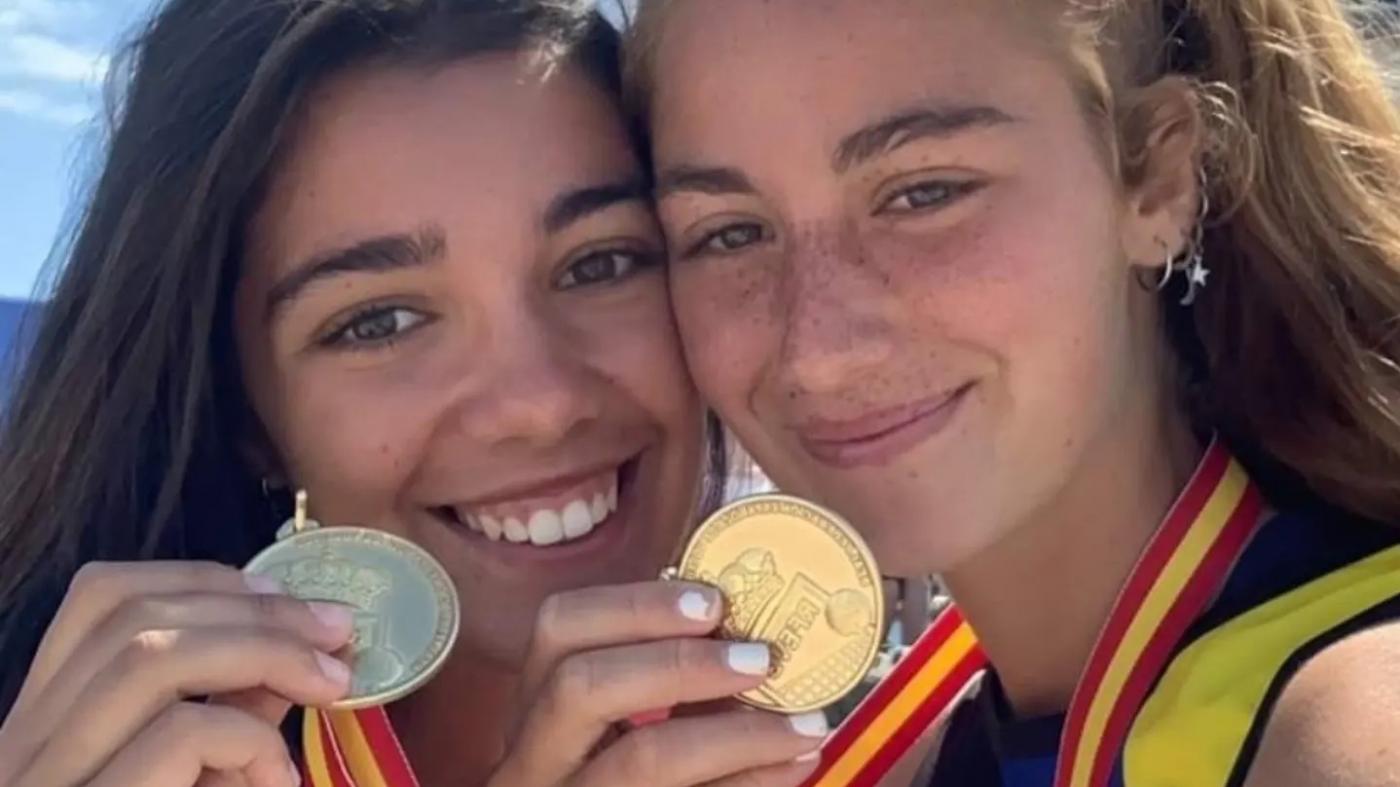 Aida Pérez e Clara Barrios, campioas de España de voleibol de praia 