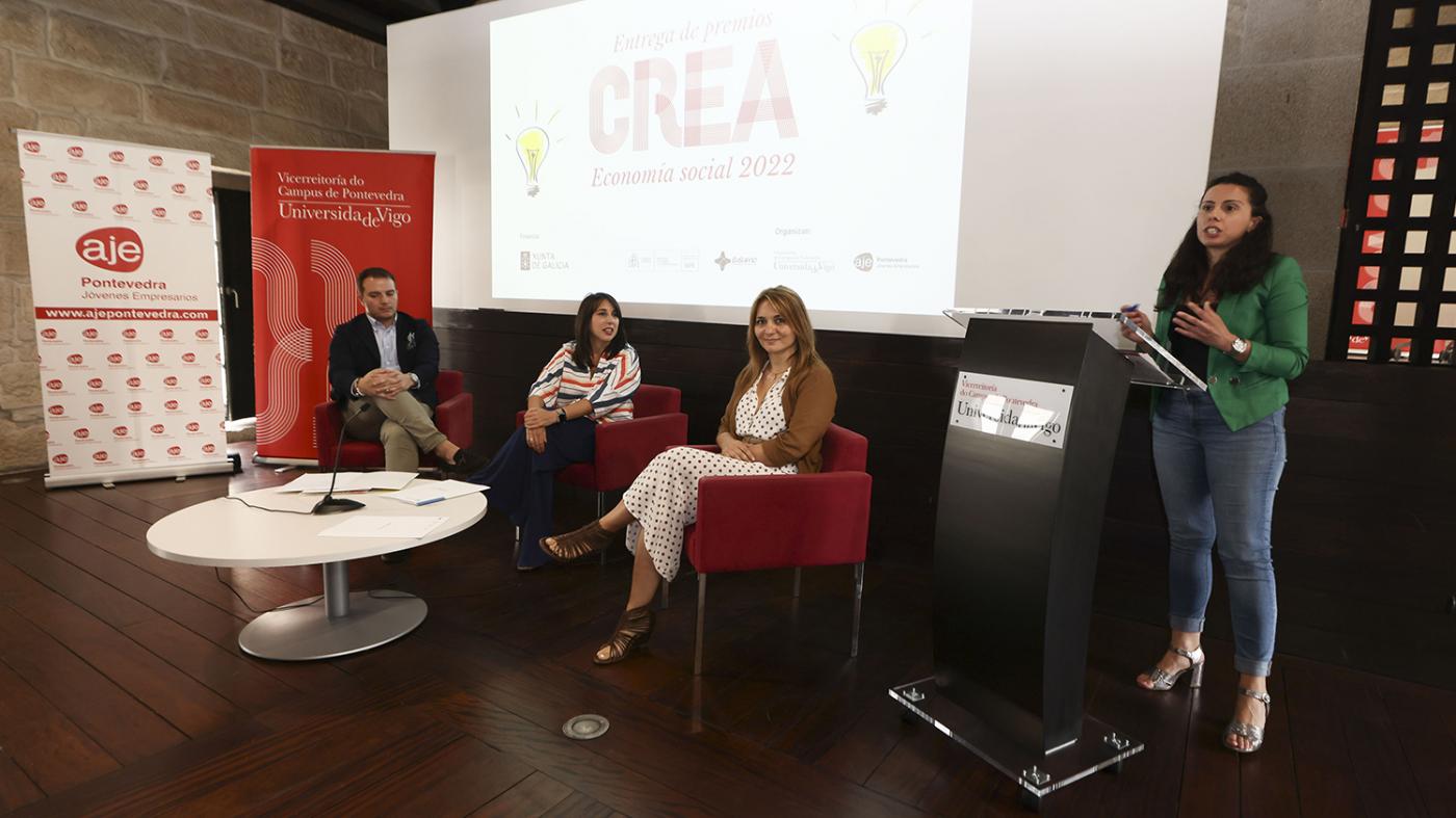 O campus e AJE-Pontevedra distinguen as catro mellores ideas de negocio da economía social