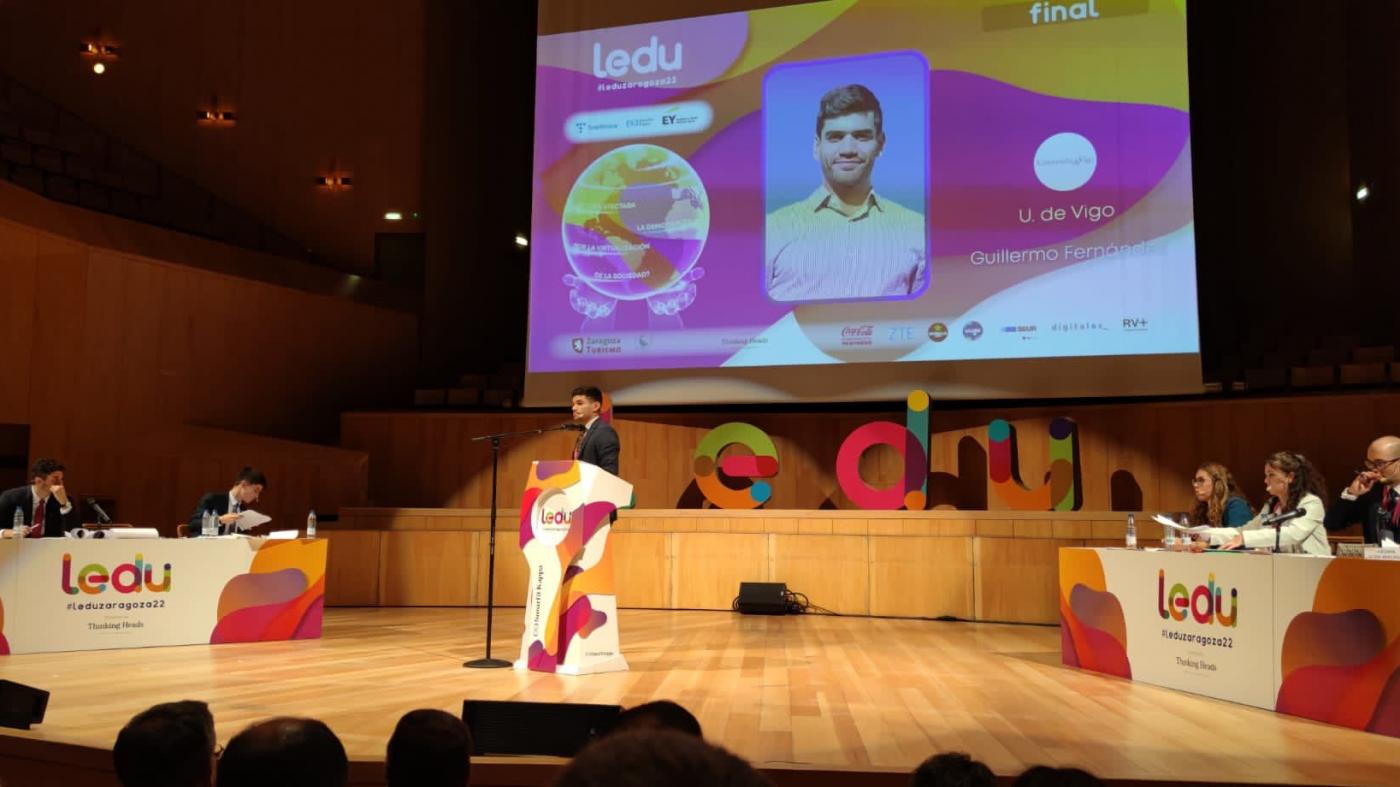 O enxeñeiro Guillermo Fernández repite como mellor orador universitario de España, mentres o equipo da UVigo se proclama subcampión da LEDU