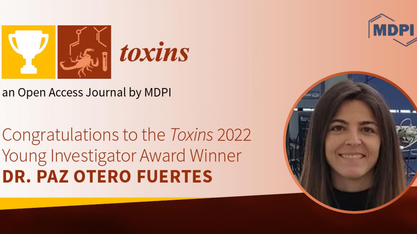 Paz Otero Fuertes, distinguida como mellor investigadora nova pola revista 'Toxins'