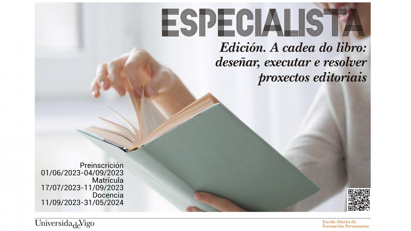 A Universidade lanzará en xuño o primeiro título propio de Especialista en Edición emitido por unha universidade pública galega