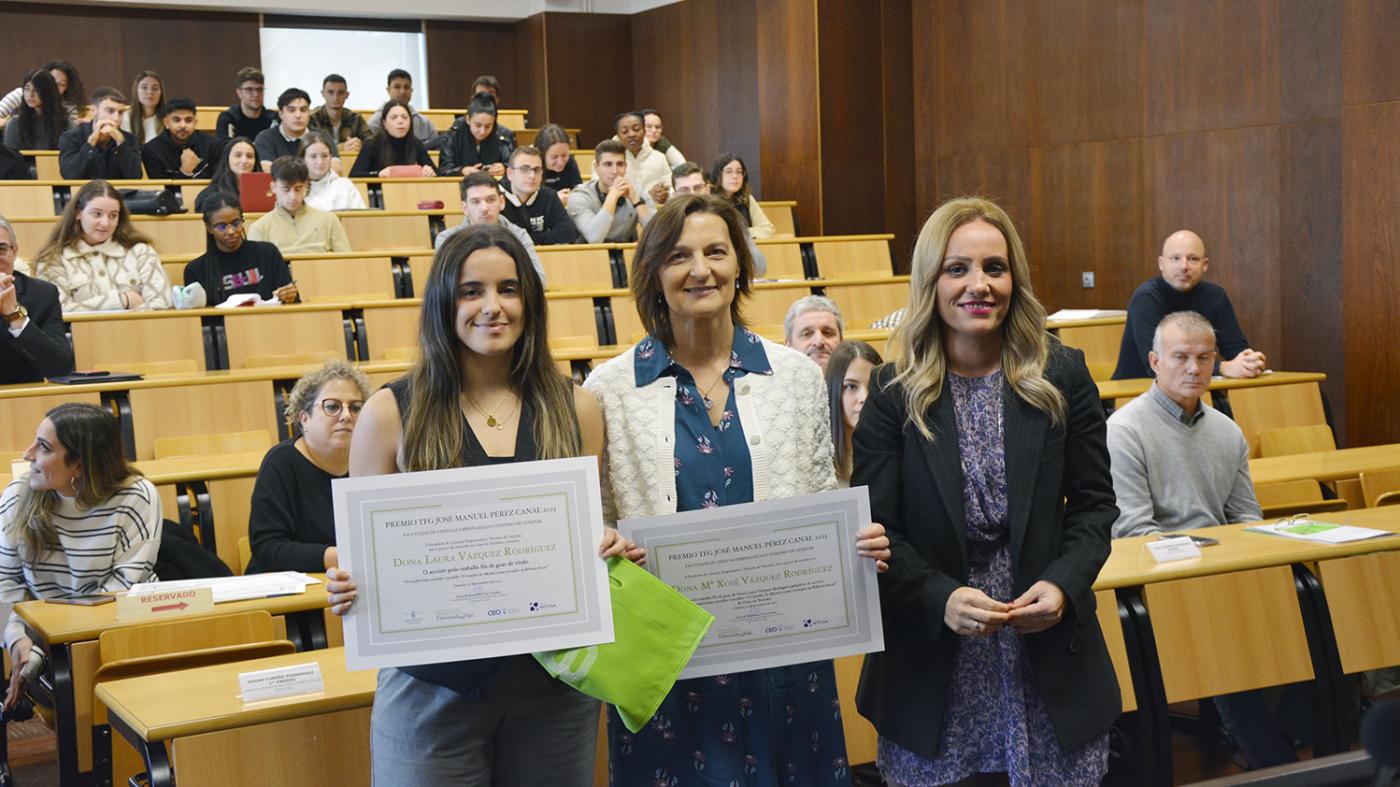 Os Premios José Manuel Pérez Canal 2023 distinguen cinco traballos fin de grao da Facultade de Ciencias Empresariais e Turismo