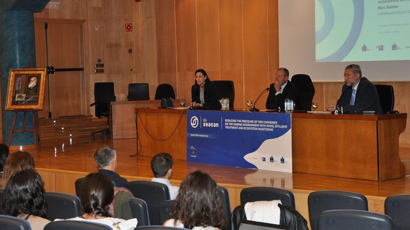 Os socios do consorcio, Cetaqua e as universidade de Vigo e Santiago, celebraron un workshop no campus vigués