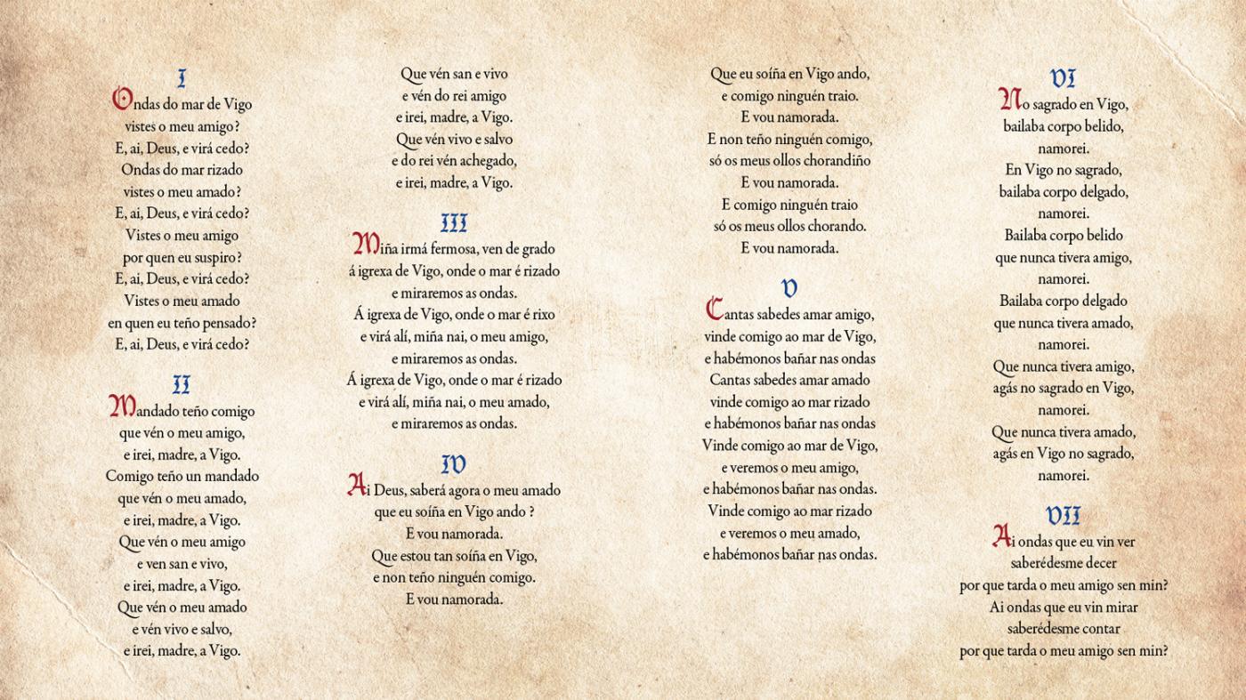 Rosa Pereira encargouse de traducir as cantigas a galego moderno