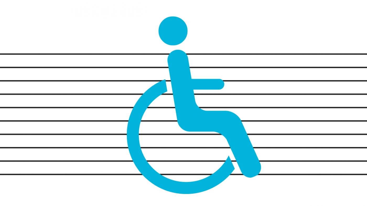 Imaxe dunha persoa en cadeira de rodas para difundir o Día Internacional das Persoas con Discapacidade