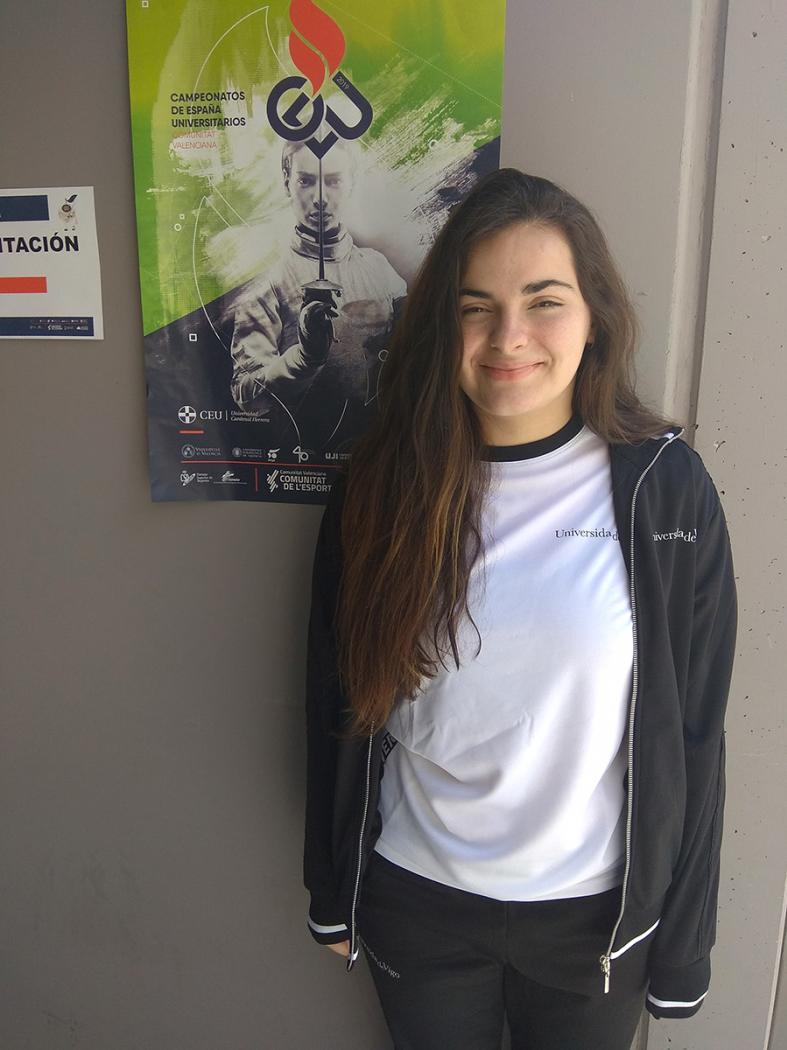 Un alumna do campus, bronce no Campionato de España Universitario de Esgrima