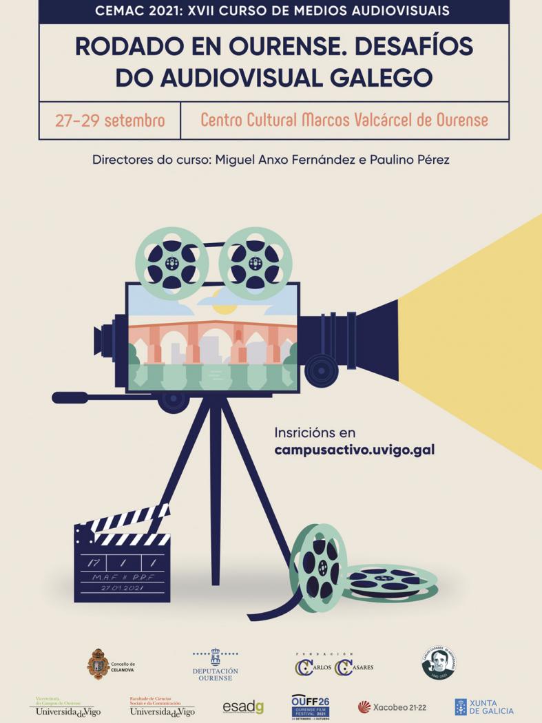 O Curso de Medios Audiovisuais celebrarase este ano ao abeiro do Festival de Cine de Ourense 