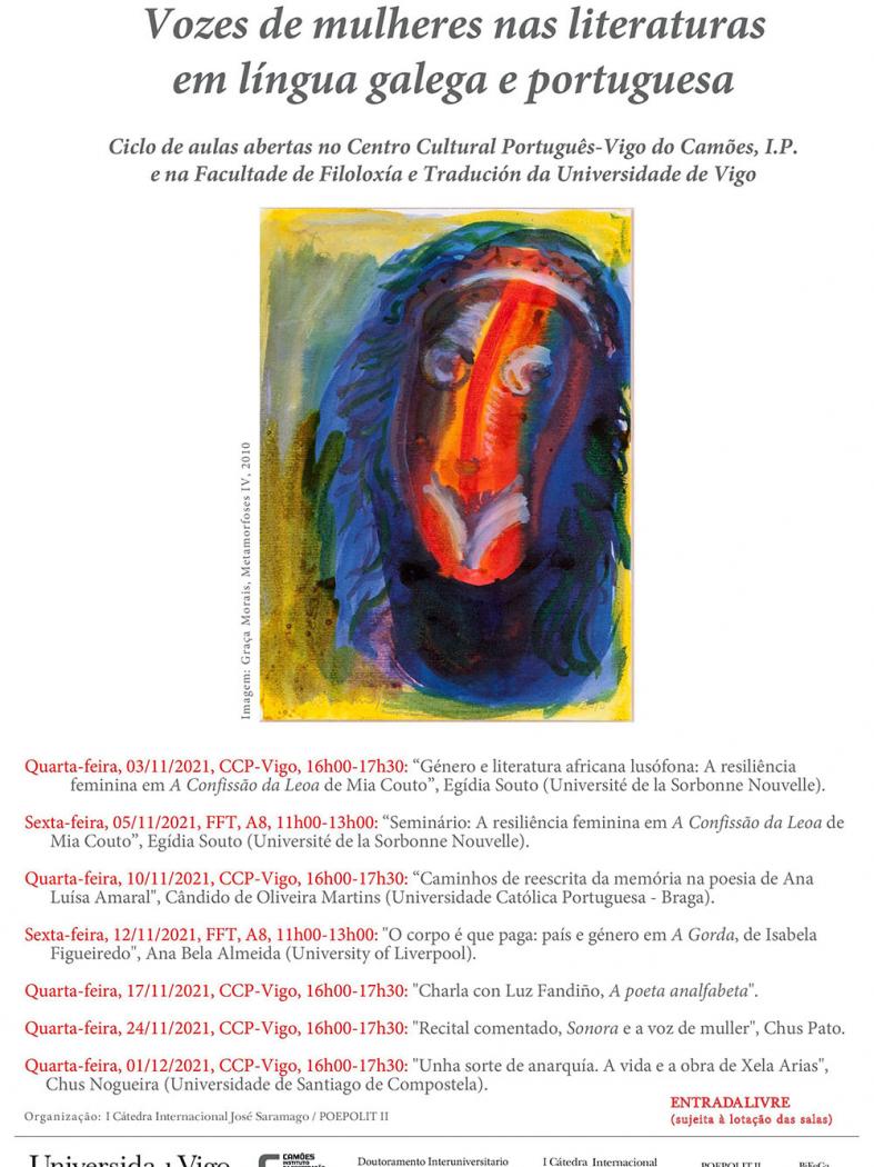 Chus Pato e Luz Fandiño participarán en Vigo nun ciclo de recitais e clases abertas sobre xénero e literatura