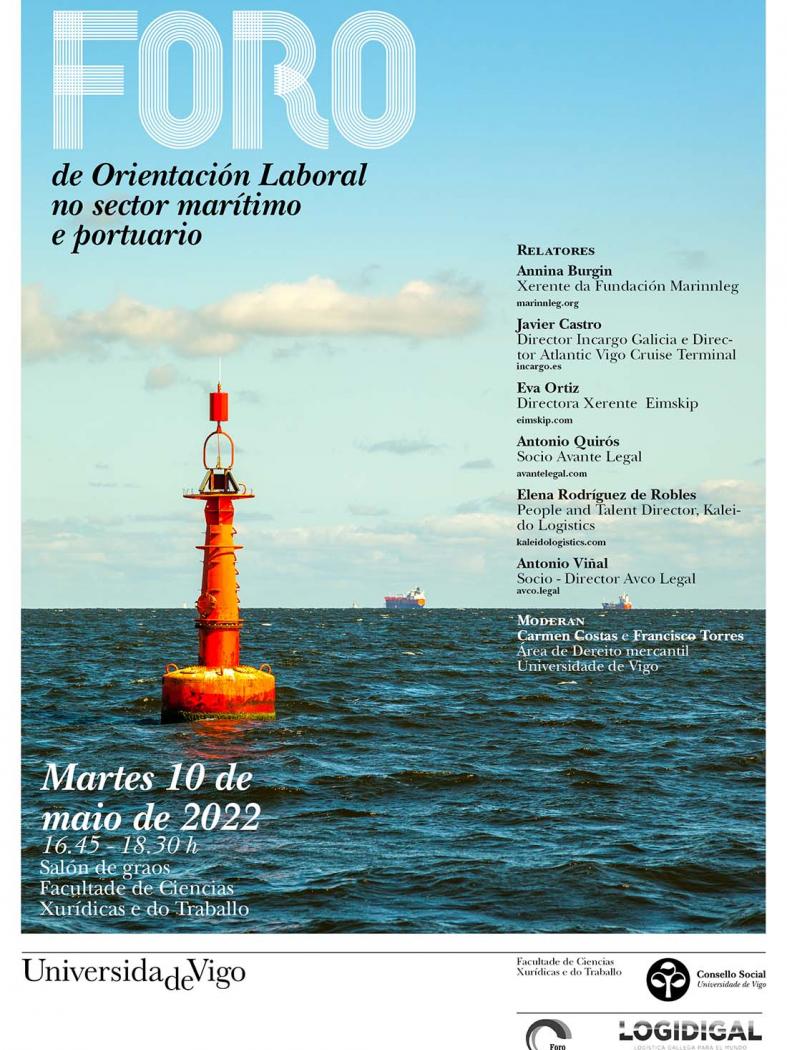 Ciencias Xurídicas e do Traballo organiza un foro de orientación laboral específico sobre o sector marítimo e portuario