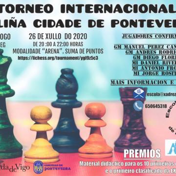 O Torneo internacional de xadrez cidade de Pontevedra, desde a casa