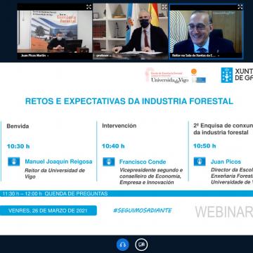 Seminario web 'Retos e expectativas da industria forestal galega'