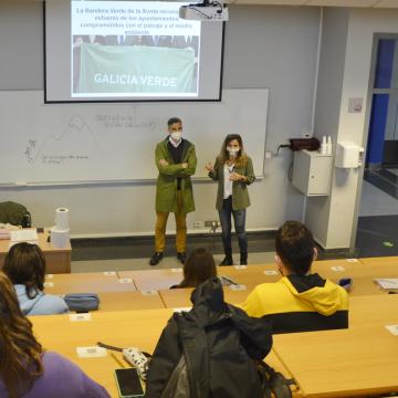 A concesión da Bandeira Verde a Ourense, un reto de aprendizaxe para o alumnado de Ciencias Ambientais 