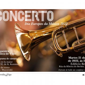 A UVigo convida á cidadanía a celebrar o Día Europeo da Música cun concerto da Orquestra Clásica no edificio Redeiras