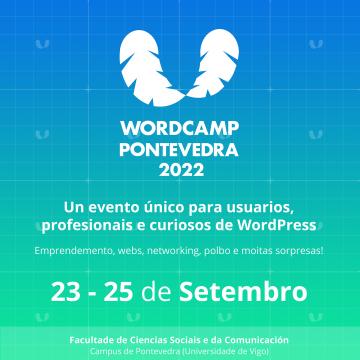 Presentación da WordCamp Pontevedra 2022