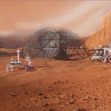 O Grupo de Tecnoloxías Aeroespaciais realiza o deseño conceptual dunha base humana en Marte