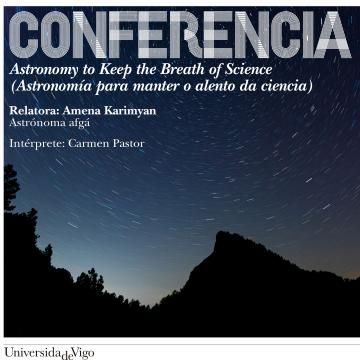 Conferencia da astrónoma afgá Amena Karimyan 