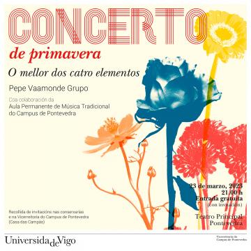 Pepe Vaamonde Grupo protagonizará o Concerto de Primavera do campus 