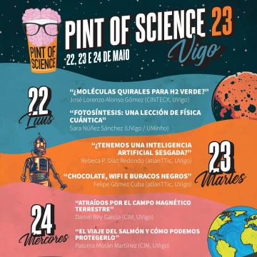 Investigadores do CIM, Atlanttic e Cintecx participarán no festival de divulgación científica Pint of Science 