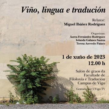 Conferencia 'Viño, lingua e tradución'