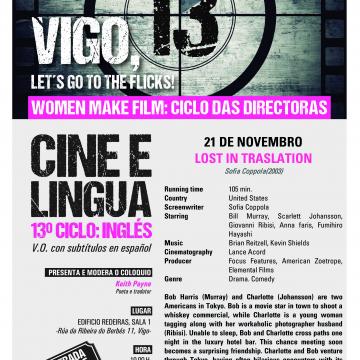 13º Ciclo de Cine e Lingua: `Lost in translation'