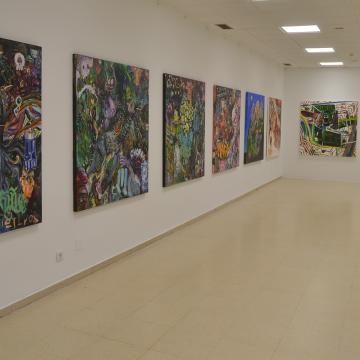 Belas Artes reúne os resultados dun proxecto de pintura colectiva no que participaron 30 estudantes de Galicia e Portugal