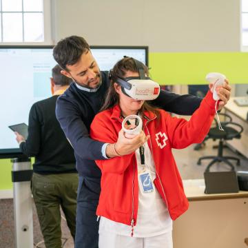 Un proxecto pioneiro avalía os efectos do exercicio físico con realidade virtual en pacientes con dano cerebral adquirido