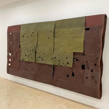 O británico Simon Callery presenta na Sala Manuel Moldes unha obra nacida en contacto coas paisaxes de Pontevedra